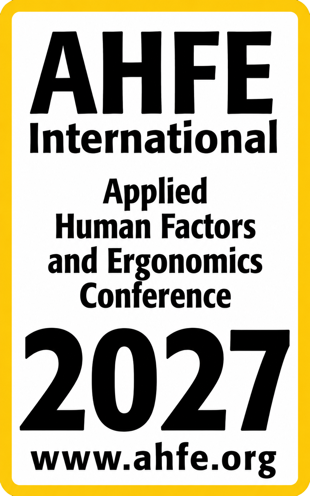 AHFE 2027 logo